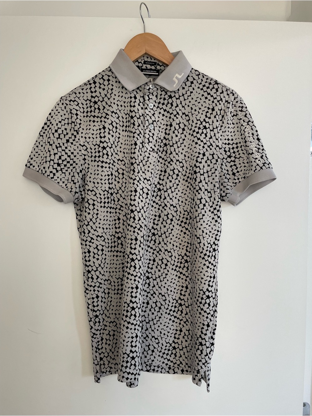 J.Lindeberg Grey Melange Polo